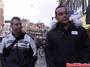 cockblowing amsterdam prostitute cummed on